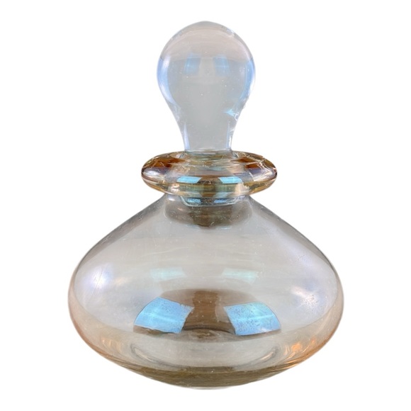 Vintage Amber Glass Apothecary Bottles with Stoppers Set of 3 - Picture 9 of 12